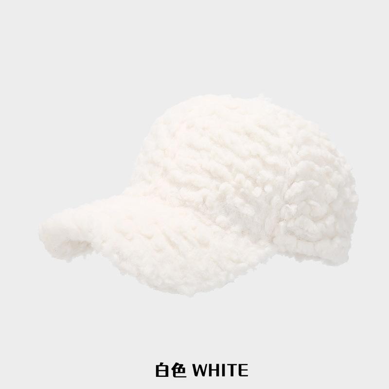 Baseball Cap Women Men Autumn and Winter Solid Color Fashion Cap, Outdoor Thickened Retro Casual Warm Hat New