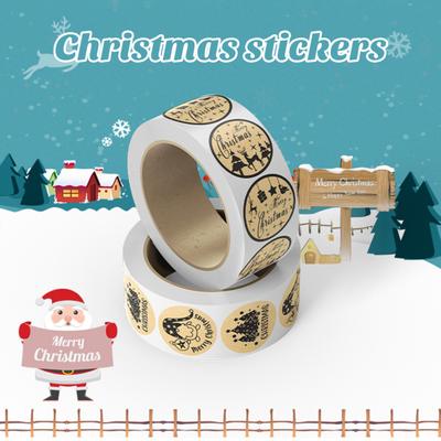 1 rolka vianočného lepidla lepkavosť Tesniaci štítok Samostatná darčeková krabička pre domácich majstrov