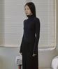 MAIS Essential Ribbed Wool Turtleneck / Navy