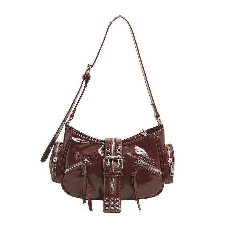 Retro sweet and cool hot girl armpit bag female 2025 autumn new high-value locomotive bag commuter shoulder handbag