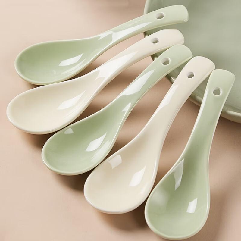 Deshangyuan Ceramic Soup Spoons