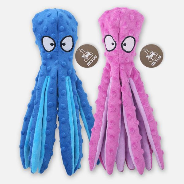 

Игрушка Dog s Lab Шуршащий осьминог, 1 шт, Синий+Розовый