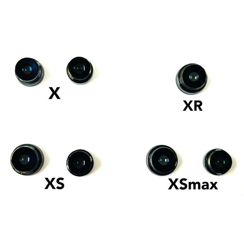 Front/Back Camera Blue Light Bead Lens For iPhone 12 13 14 11 Pro X XS Max XR 7 8 Plus Mobile Phone Replacement Repair Parts