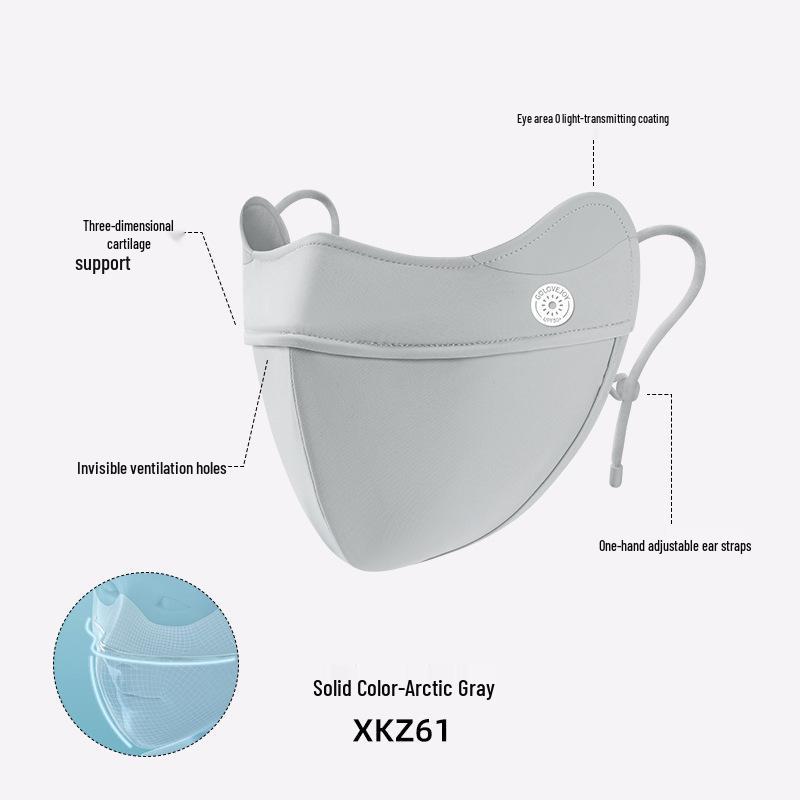 Summer Ice Silk Gradient Sunscreen Mask - UV Protection, Breathable Eye Cover for Men & Women