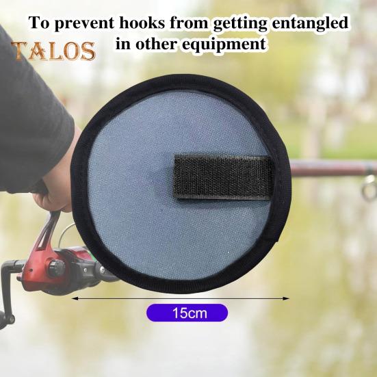 1/2/4/6/8 Stück Angelköderhülle Wasserdichtes Oxford-Tuch Angelrutenköderabdeckung Schutzschild Angelhakenschutz Angelzubehör