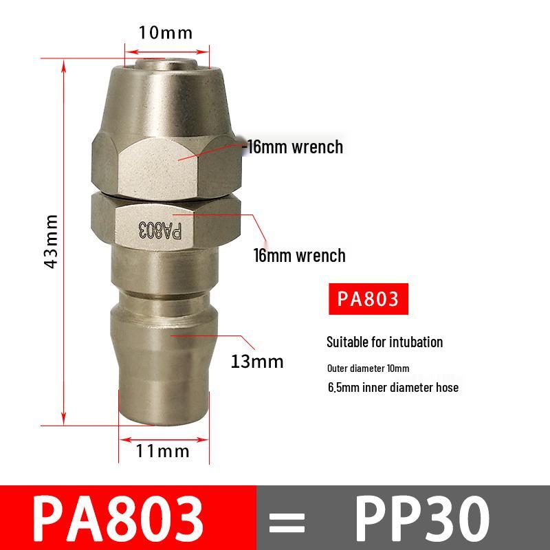 C-Type Pneumatic Quick Connector for Air Compressors and Oxygen Hoses