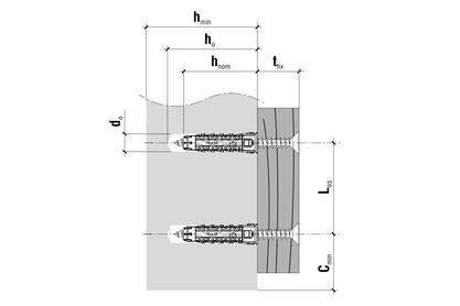 Wkręt-Met Universal Dowels 10X60 With Countersunk Head Screw 6X80 50 Pcs.