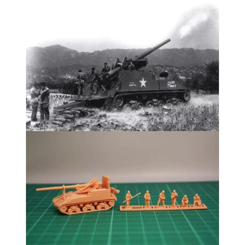 1/144 USA M40 155mm GMC/w gunners (fine detail) Resin Kit