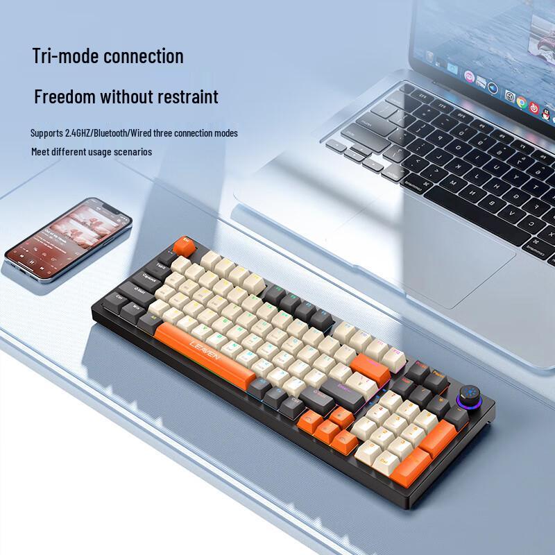 H96 Tri-Mode RGB Hot-Swappable Mechanical Keyboard (Russian Layout)