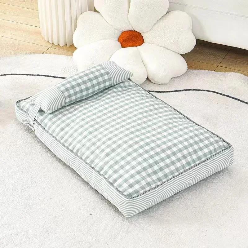 Big Dog Mat Cotton Cloth Pad for Medium Large Dog Oversize Pet Sleeping Bed Big Thicken Dog Sofa Removable Washable Pet Supplies
