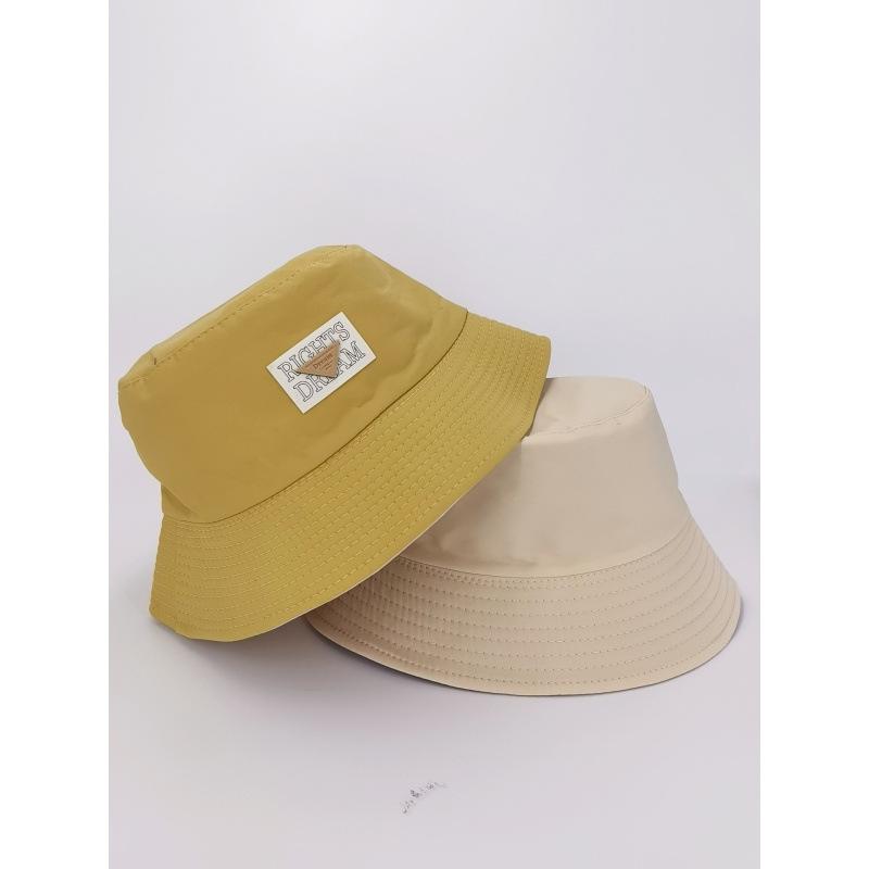 Summer New Triangular Letter Fisherman Hat Children Trendy Brand Thin Temperament Sunshade Sunscreen Bucket Basin Hat