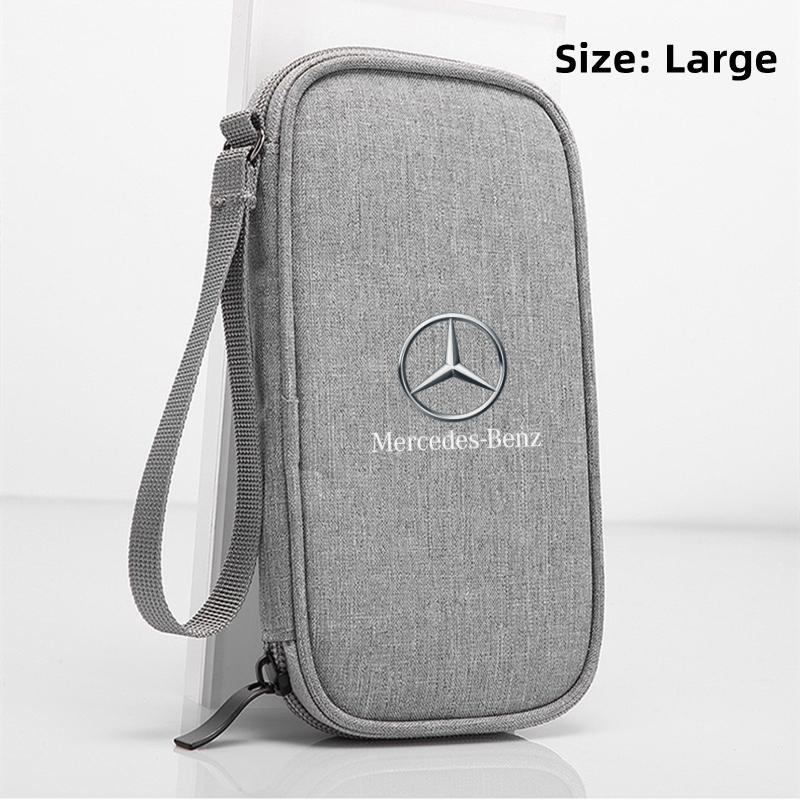 GLC GLB Waterproof Car key car driver's license Storage bag For Mercedes Benz A C E S G Class GLC CLE CLA GLB GLS W177 W205 W21