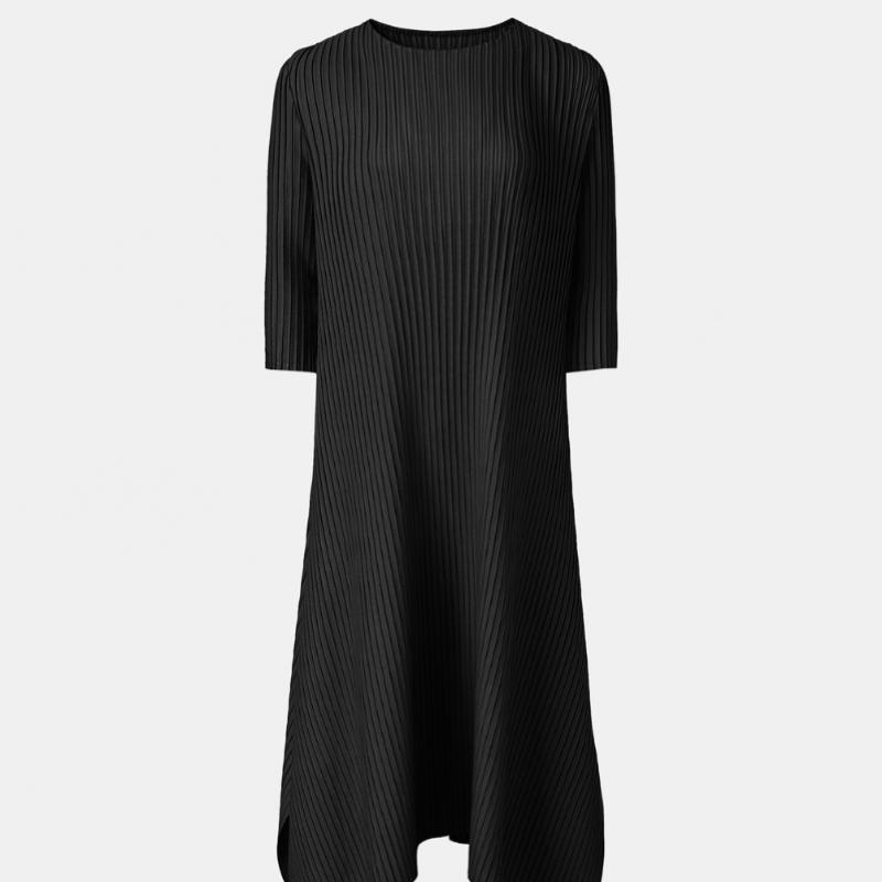 PleAts Me A Line Elbow Sleeve pleAted Dress Epops026003