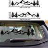 2Pcs Reflective Car Sticker Kit, Mountain Decal Tree Forest Vinyl Graphic for Camper RV Trailer, Waterproof, Easy Installation, Black