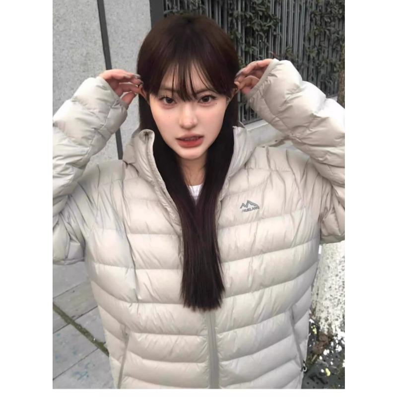 Men's and women's new hooded cold windproof lightweight thickened fluffy warm loose high-quality fabric casual sports Parker cotton jacket