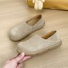 Woman Shoes Cow Suede Leather Casual Shoes Women's Loafers Genuine Leather New Retro Flats Women Comfortable Women's Shoes