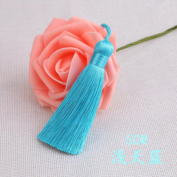 20pcs/pack 5cm Tassel for Diy Crafts Sewing Curtain Decor Bookmark Fan Hand Making Making Supplies Fringe Trim