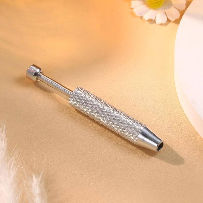 Piercing Kugel Greifer Werkzeug Kits Edelstahl Flachrücken Ohrringe Applikator mit Gewinde/Gewindelosen Einsetzstiften