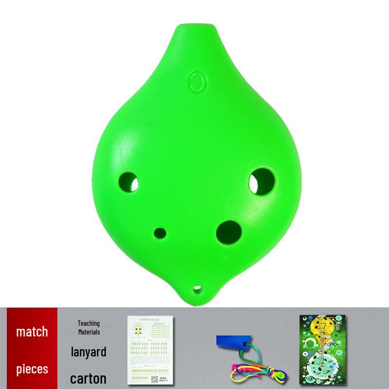 Ocarina 6-Hole C-Key Alto, Drop-Resistant Resin Plastic for Students and Home Use