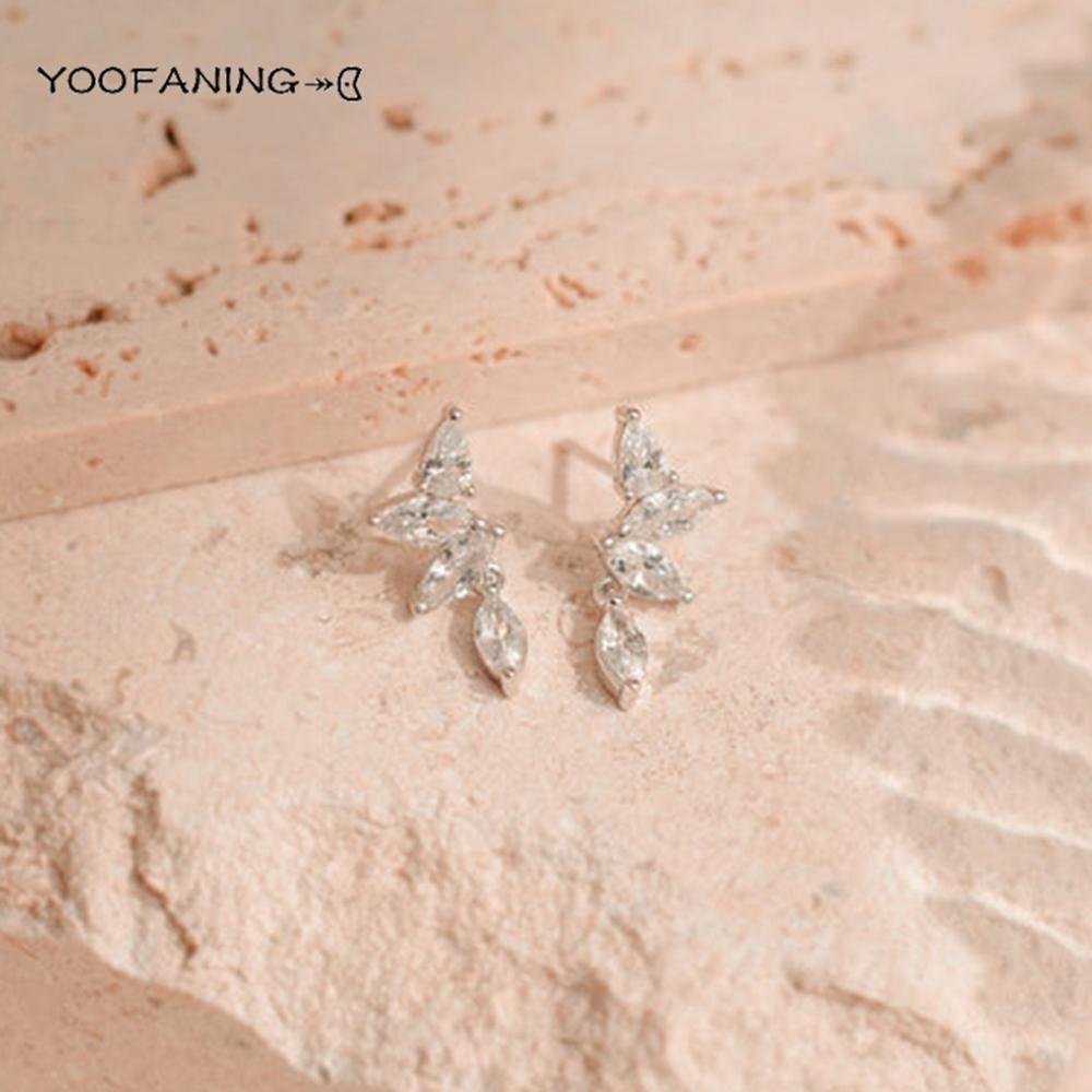 925 Silver Ear Needle High Luxury Earrings Colored Zircon Leaf Tassel Design Exquisiteearrings for women Jewelry Party