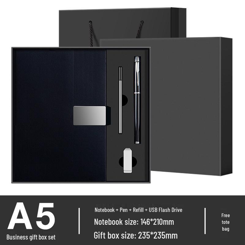 Customizable Cross-Border Gift Set: Notebook & Thermos for Office Meetings & Daily Use