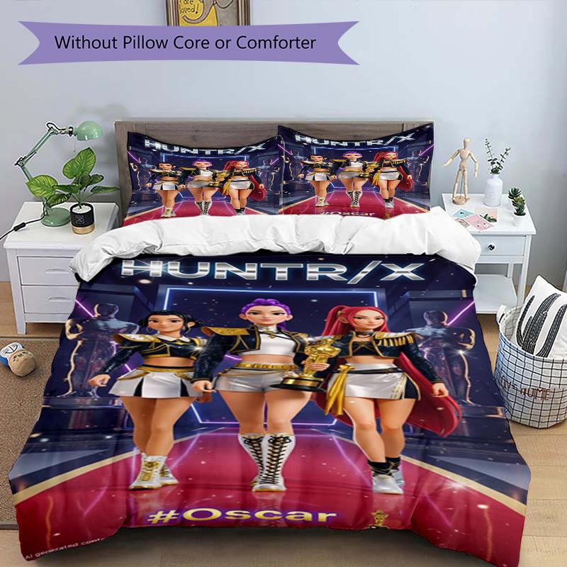 Future Fashion Show Design Bed Bedding Set 1 Duvet Cover + 2 Pillowcases Soft Breathable Household Bed Linens