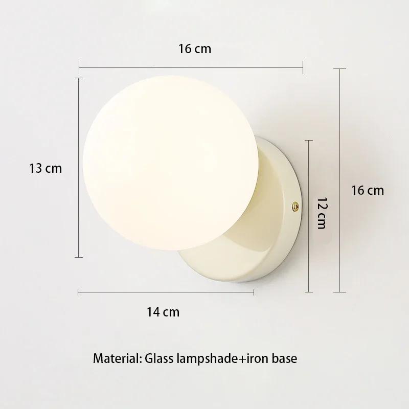 Nordic Cream Style Wall Light Modern Minimalist Corridor Hanging Lamp French Creative Internet Red Bedroom Bedside Lamps Torch