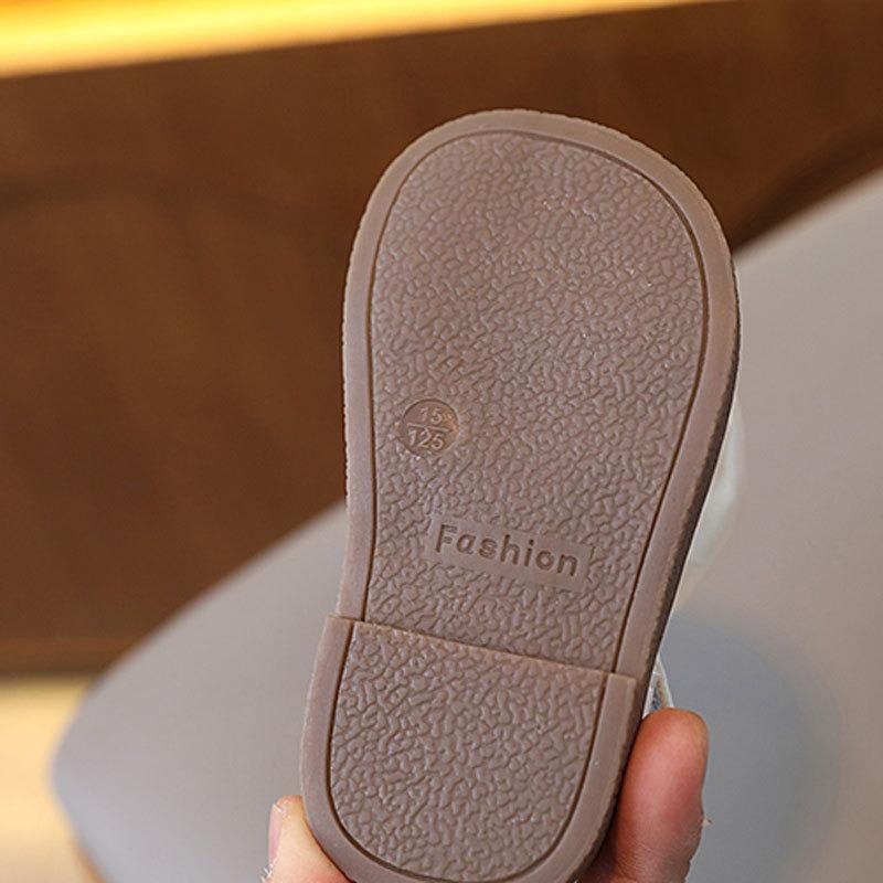 New Summer Style Children's Sandals for Baby Girls 0-1-2 Years Old, Hole Shoes with Closed-Toe and Bowknot, Princess Shoes.