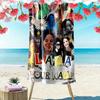 Name Custom Lana Del Rey Print Beach Towel, Large Soft Quick Dry Towel for Beach Camping Swimming