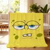 S-sponge-Bob-b cartoon Pants-s Blanket Throw Super Cosy Plush Living Room Sofa Couch Childish Birthday Gifts S-square- cute