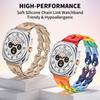 Elegante Cinturino a Maglie Morbido Silicone Sportivo Traspirante per Samsung Galaxy Watch Ultra 47mm 2025 Elegante Cinturino