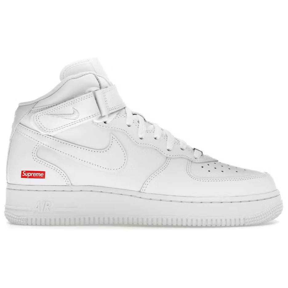 Nike Air Force 1 Mid Supreme White Sneakers FZ8784-100