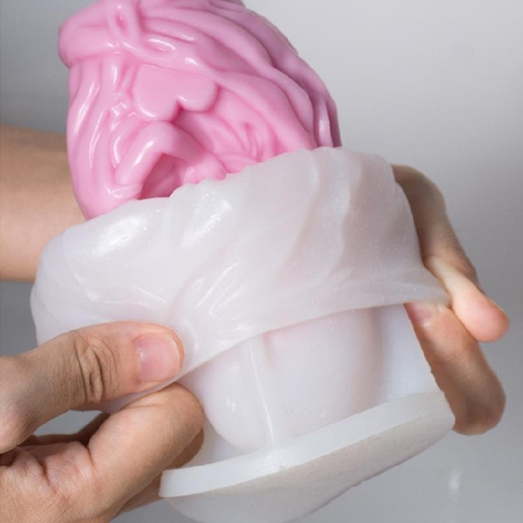 Creative Silicone Molds Mother and Child Candle Figures Moulds Silicone Texture Perfect for Candle Crafting Enthusiasts