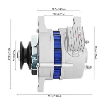 Permanent Magnet Synchronous Generator,Low RPM AC Charging PMA Permanent Magnet Alternator Built-In Voltage Stabilizer,1200W 12V