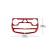 Red Center Console Knob Cover Sticker Carbon Fiber For Dodge Durango 2014-