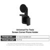 Strong Magnet Car Phone Holder Magnetic Screen Corner Phone Mount For Tesla Model 3 Y S X ABS & Aluminum Alloy Matte Black