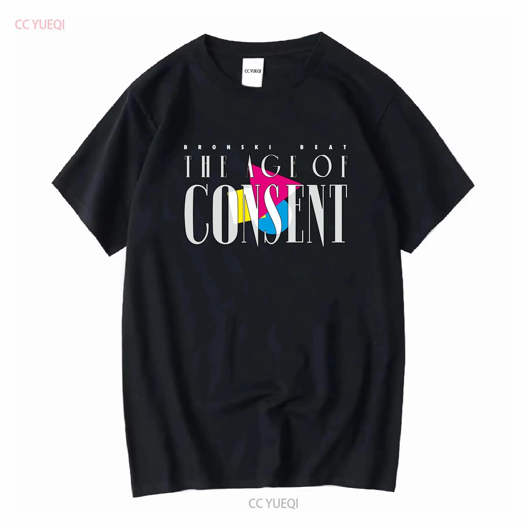 BRONSKI BEAT THE AGE OF CONSENT NEW BLACK T SHIRT long or short sleeves vintage Washed Top For Everyday Wear Slightly fashion S разноцветный