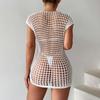 Swimsuit Exterior Matching Sexy Hollow Beach Dress Outfit Bikini Knitted Blouse
