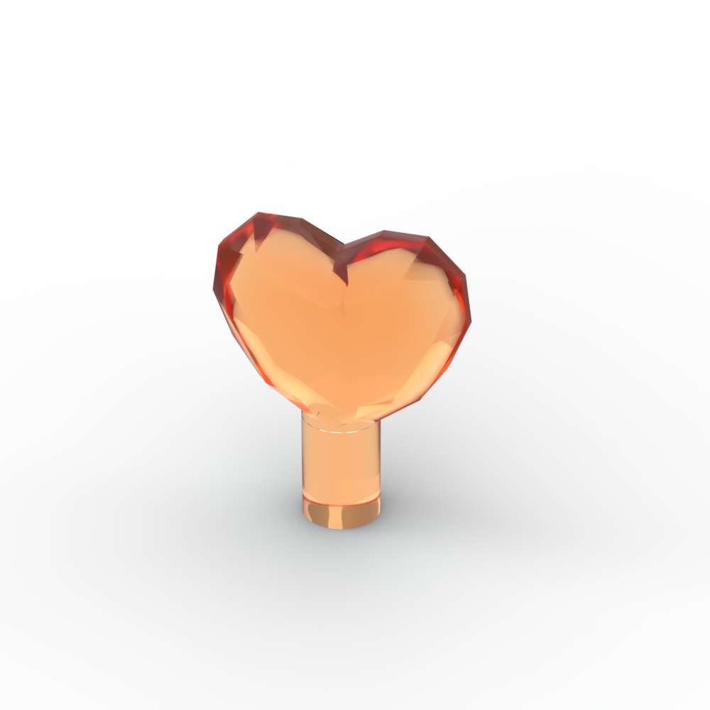

MOC 10PCS 15745 Rock 1x1 Jewel Building Blocks Kit Heart Shaped Handheld Bricks Particle Educational Toys Children Birthday Gift