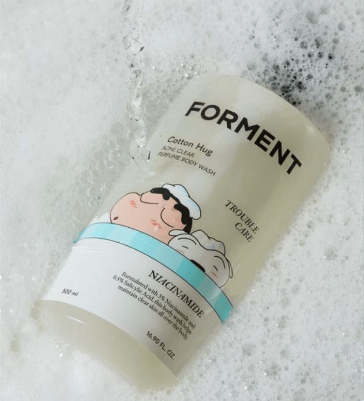 FORMENT Perfumowany żel pod prysznic All-in-One 500ml #Cotton Hug — Odświeżający perfumowany żel pod prysznic All-in-One (Uścisk bawełniany)