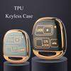 Jingyuqin 3BTN Soft TPU Car Key Case For Toyota Land Crusier FJ Cruiser For Lexus ES GS LS IS RX SC LX RX400h ES330 RX330 GS300