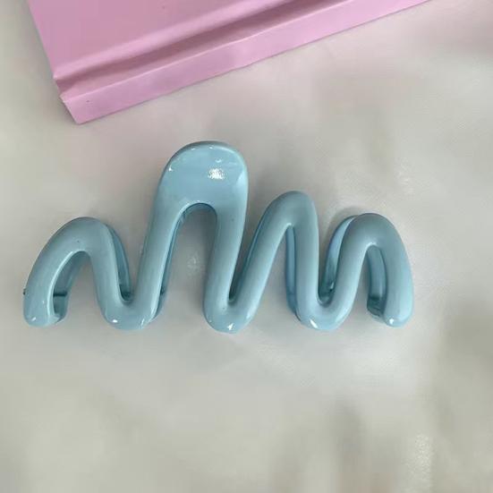 Hair Claw Clip Wavy Candy Color Non Slip Strong Hold Elegant Large Women Long Thick Thin Curly Hair Clamp Fashion Hair Accessories