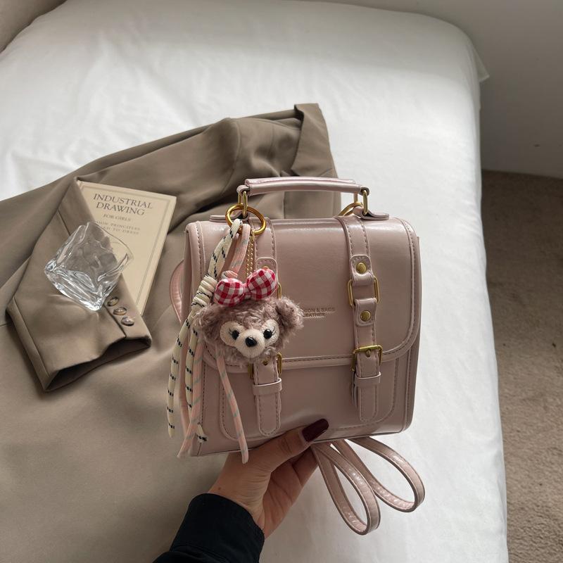 College Style Hand Carry Small Schoolbag 2025 New Trend Foreign Style Shoulder Bag Going Out Light Travel Backpack Women