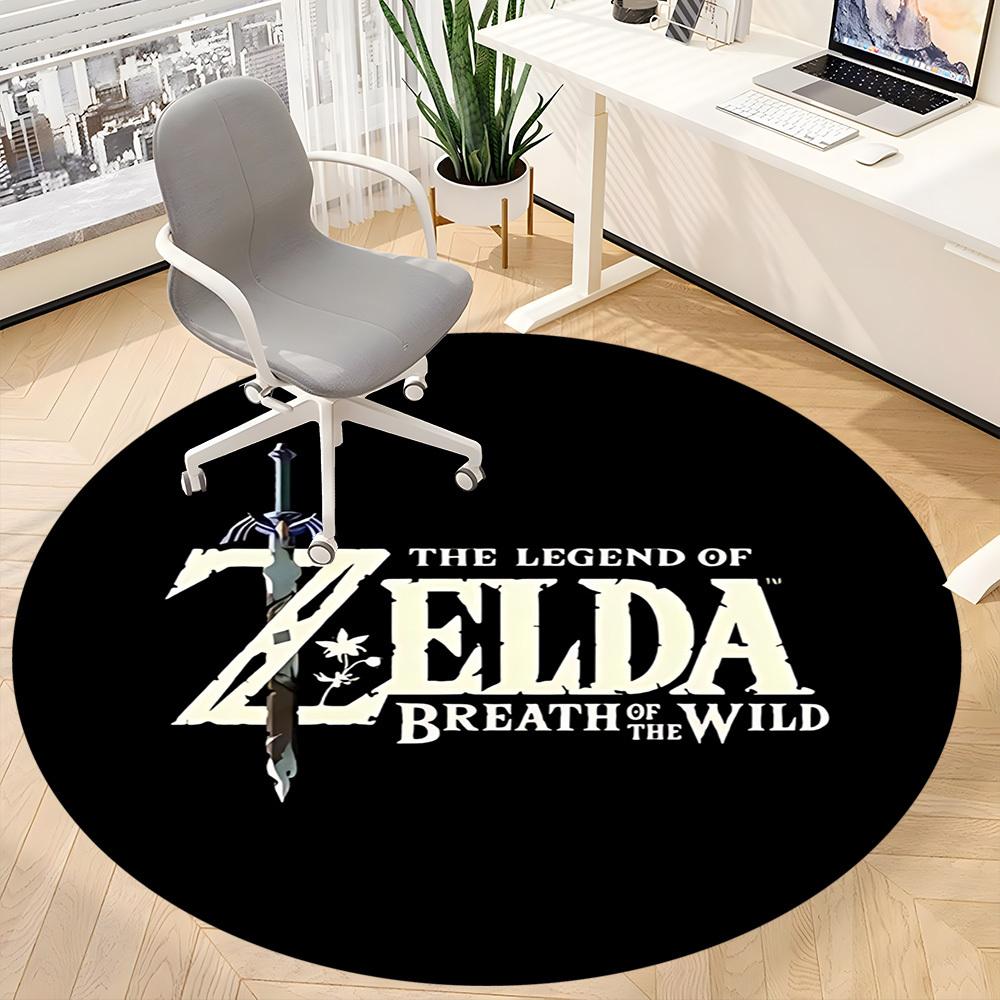 Zelda Breath Office Round Area Rug, Under Office Chairs Bedroom Living Room Home Decor a0908155
