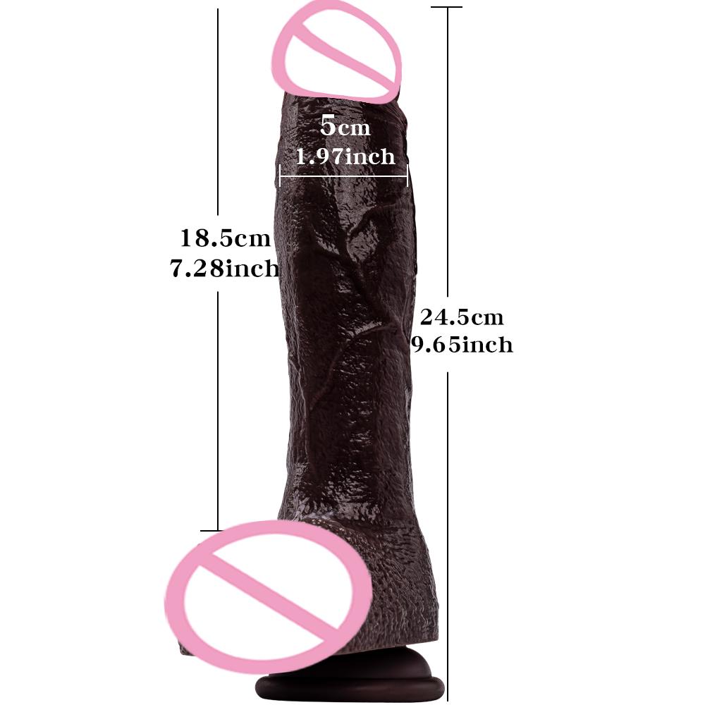 Super Větší Realistická Dilda Silikonová Vrstva Penis s Přísavkou Dospělé Sexy Hračky pro Ženu Muže Vaginální Anální Masážní Stimulátor