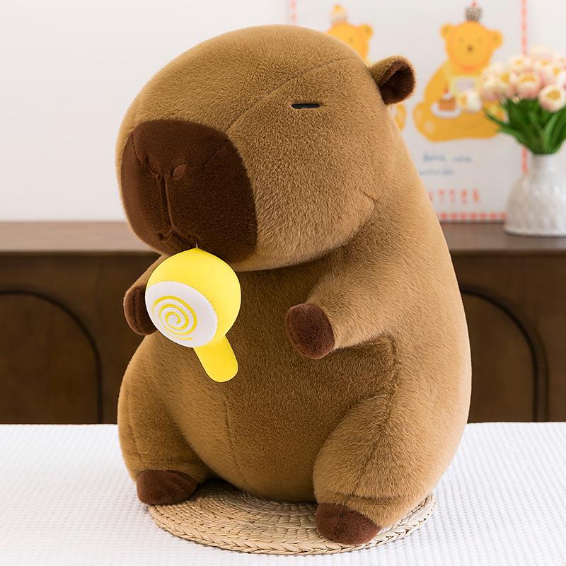 Capybara Plush Pillow Doll - Cute Large Stuffed Toy for Children