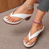 Summer Fashion Sexy PU Herringbone High Heels Women's Casual New Style Daily Roman Comfortable Sandals Size 36-43