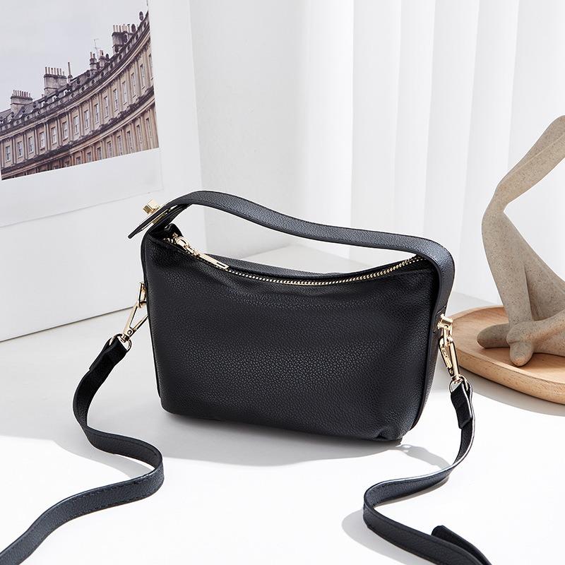 Lychee patroon draagbare kleine tas dames winter nieuw eenvoudige forens schoudertas modieuze zachte lederen sluiting schoudertas