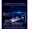 C1 Navigation Windshield Projection OBD2+GPS Head Up Display with Real-time Navigation Water Oil Temp RPM Turbo Press Display