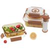 Conjunto de Recipientes de Vidro para Alimentos com Vedação a Vácuo Gaotaibai